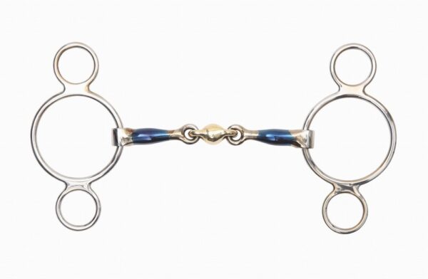 Blue Sweet Iron Two Ring Gag With Loz