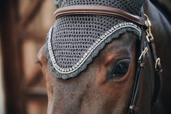 Kentucky Fly Veil Wellington Stone & Pearl Dark Grey - Image 2