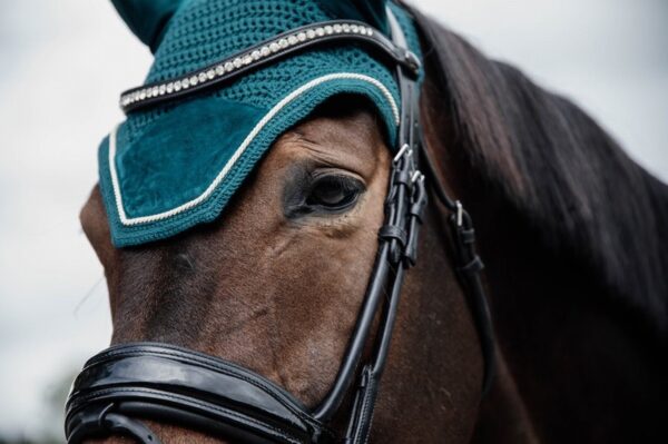 Kentucky Fly Veil Wellington Velvet Emerald - Image 2