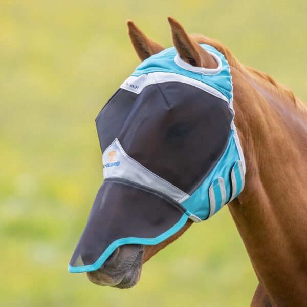 FlyGuard Pro Fine Mesh Fly Mask With Ear Hole & Nose