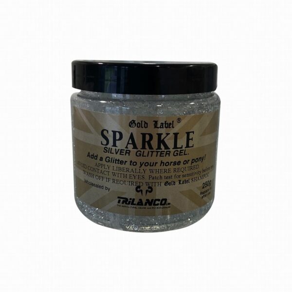 Gold Label Sparkle Glitter Gel Silver 250ml