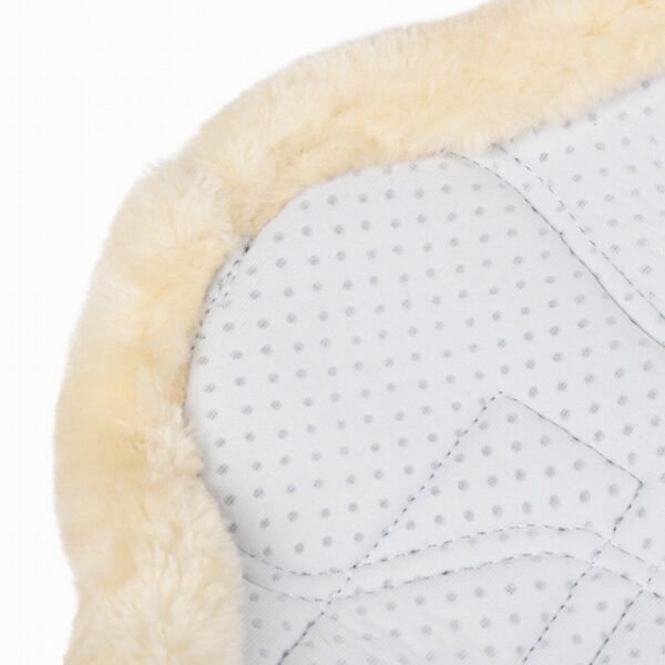 Fleece Edged Mesh Brushing Boots White/Natural - Image 4