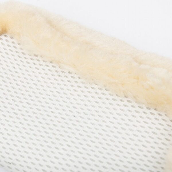 Fleece Edged Mesh Brushing Boots White/Natural - Image 5